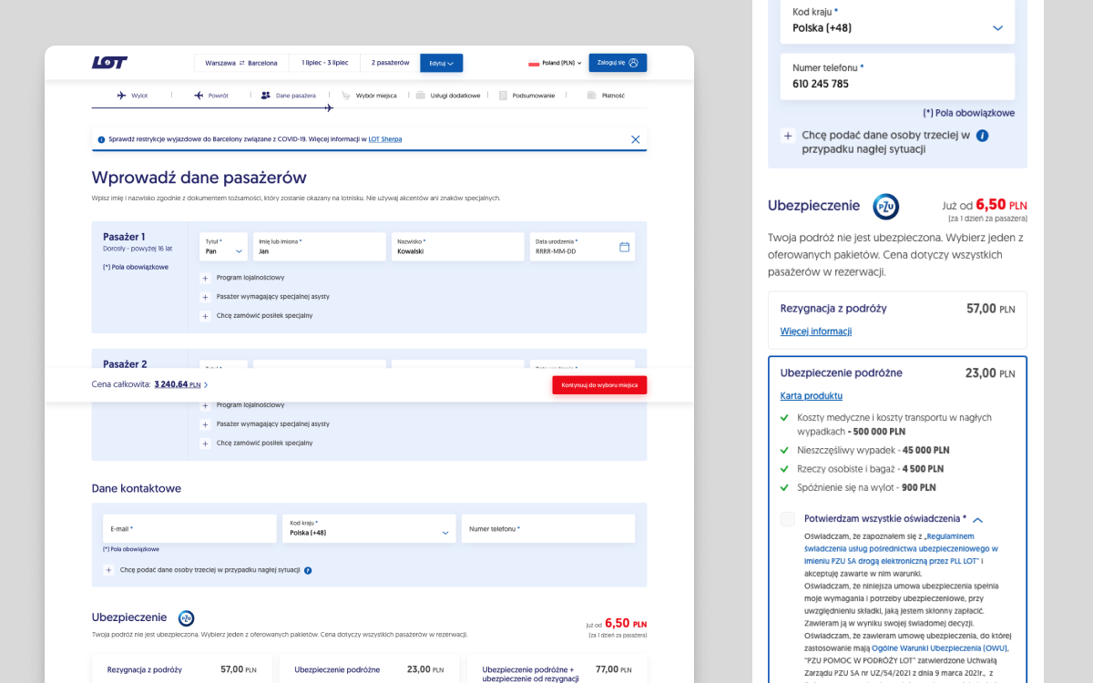 Proces projektowy: warianty ekranów